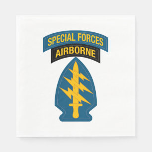 Serviette En Papier Special Forces insignia Airborne Tab
