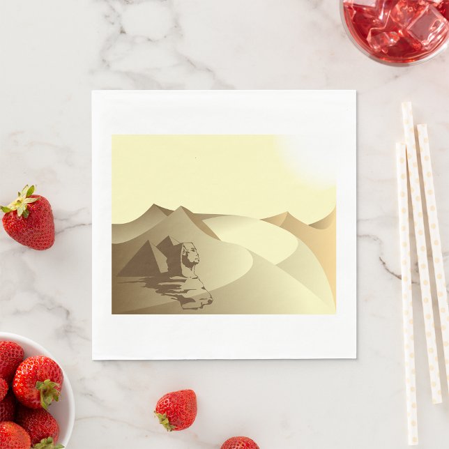 Serviette En Papier Sphinx Dans Le Désert (Créateur téléchargé)