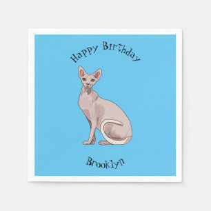 Serviette En Papier Sphynx cat