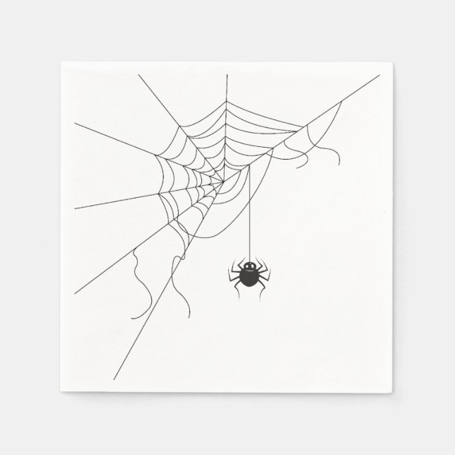 Serviette En Papier spider web (Devant)