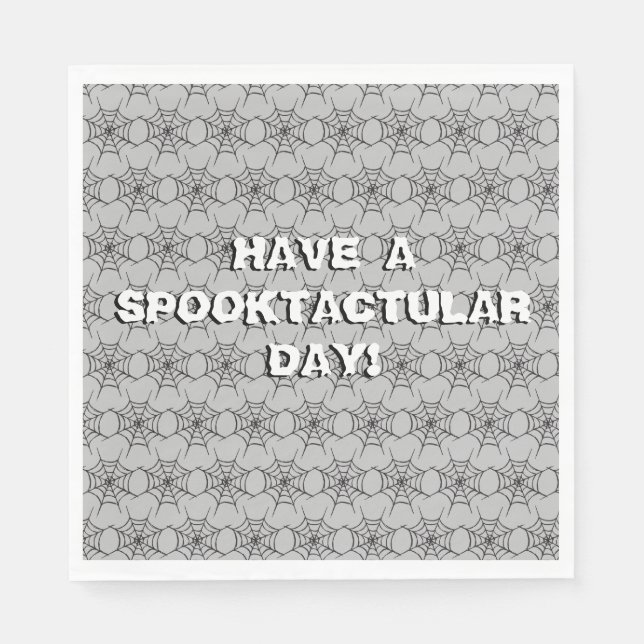 Serviette En Papier Spider Webs Papier Motif (Devant)