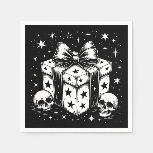 Serviette En Papier Spooky Gift (Devant)