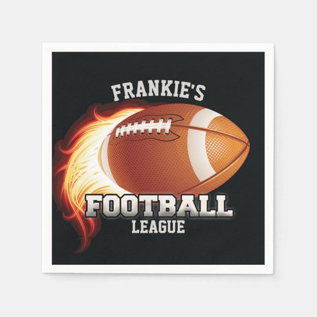 Serviette En Papier Sports Flames (Devant)