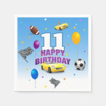 Sporty Joyeux Anniversaire | BLEU