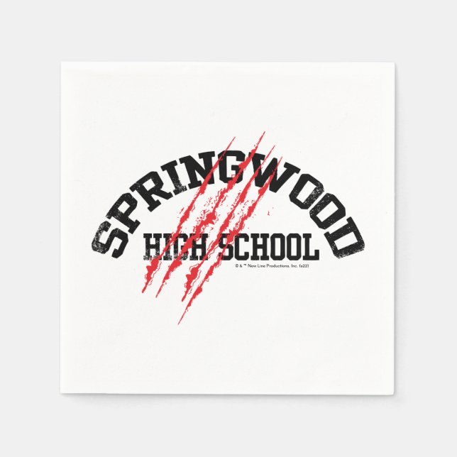 Serviette En Papier Springwood High School (Devant)