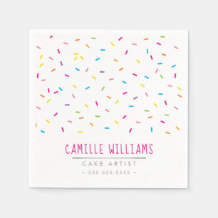 Serviette En Papier SPRINKLES moderne mignon à motif coloré fête festi