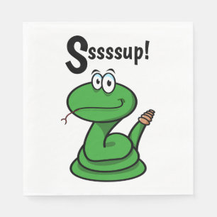 Serviette En Papier Sssssup ! Serpent