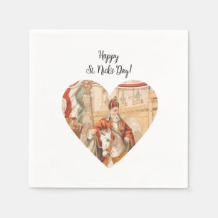 Serviette En Papier St. Nicholas Heart Sinterklaas St. Nick's Day