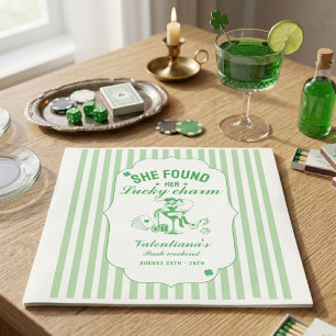 Serviette En Papier St patrick elle a trouvé son charme chanceux enter