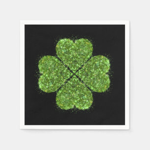 Serviette En Papier St Patrick’s day, trèfle vert irlandais