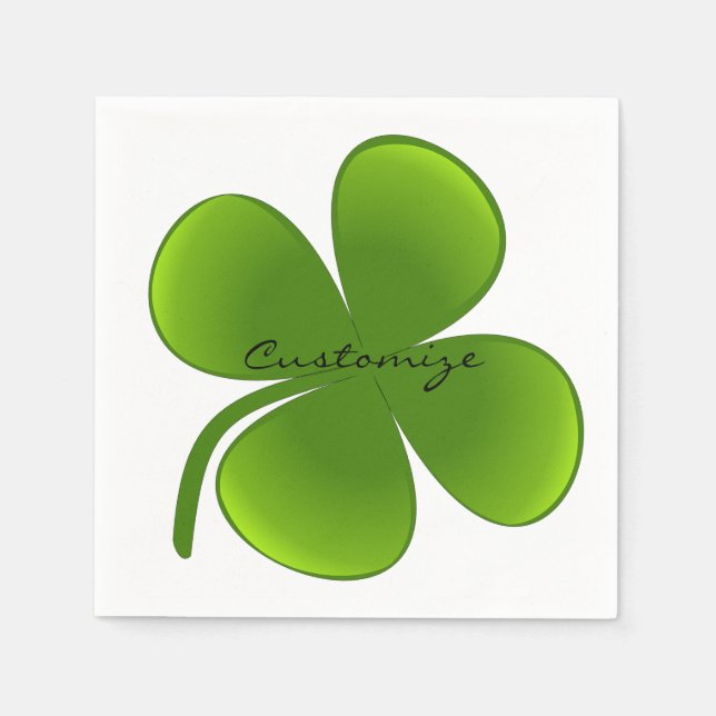 Serviette En Papier St Patrick's Day Shamrocks Thunder_Cove (Devant)