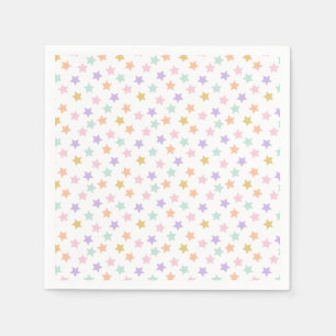 Serviette En Papier Star Confetti (Pastel)