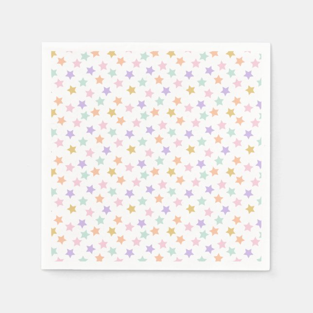 Serviette En Papier Star Confetti (Pastel) (Devant)