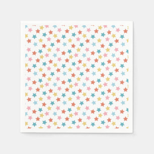 Serviette En Papier Star Confetti (Rétro)
