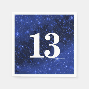 Serviette En Papier Star Galaxy Pour 13ème anniversaire