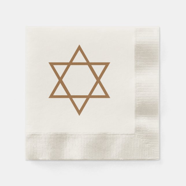 Serviette En Papier Star of David ~ Hanoukka Celebration Napkins (Devant)