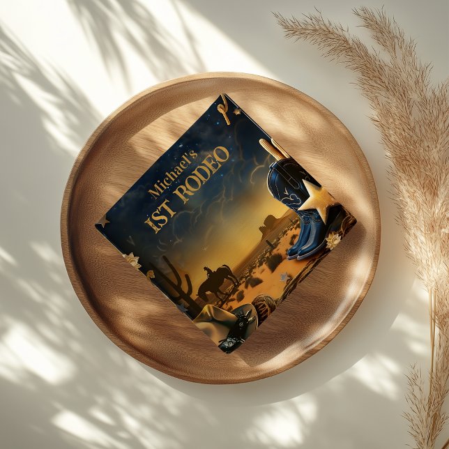 Serviette En Papier Starry Western Cowboy 1st Birthday Rodeo (Créateur téléchargé)