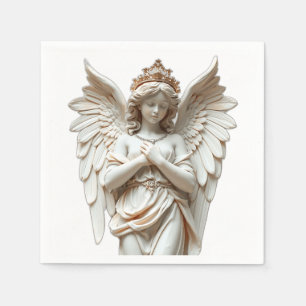Serviette En Papier Statue d'ange classique en Pastel