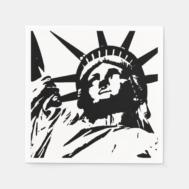 Serviette En Papier Statue de la Liberté (Devant)