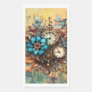 Serviette En Papier Steampunk Floral