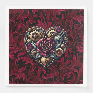 Serviette En Papier Steampunk Gothique Mariage à thème