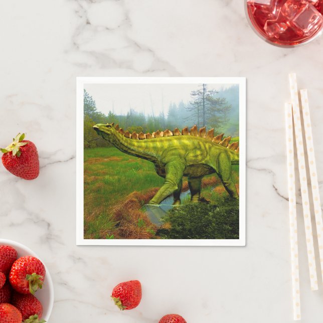 Serviette En Papier Stegosaurus (En situation)