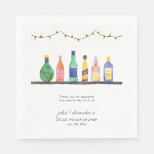 Serviette En Papier Stock du bar wedding shower