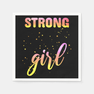 Serviette En Papier Strong Girl Pastel Star