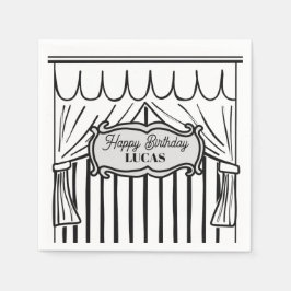 Serviette En Papier Style comique de fête d'anniversaire 2D