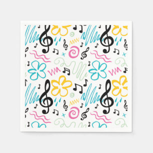 Serviette En Papier style de la musique 90s