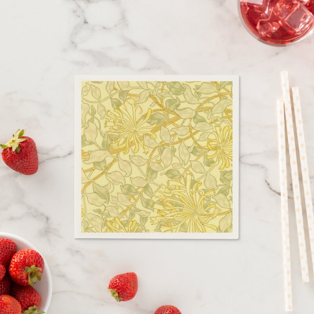 Serviette En Papier Succès jaune (En situation)