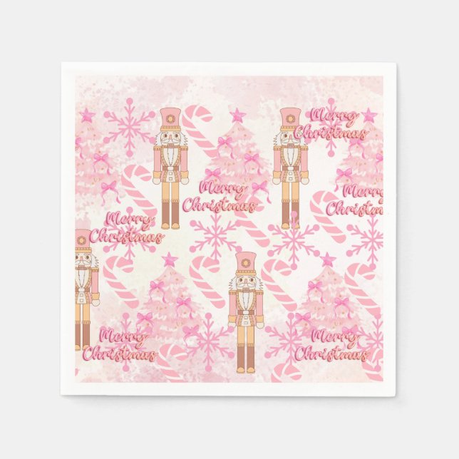 Serviette En Papier Sucre de canne rose (Devant)