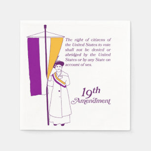 Serviette En Papier Suffrage féminin