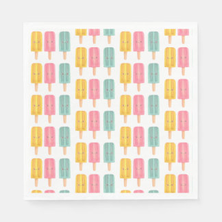 Serviette En Papier Summer Ice Cream Sticks