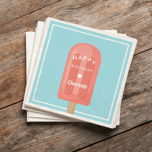 Serviette En Papier Summer Popsicle Anniversaire de enfant Party