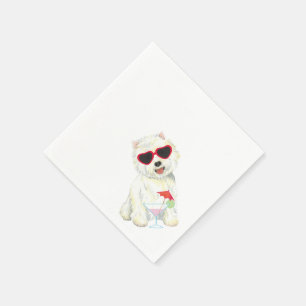Serviette En Papier Summer Westie