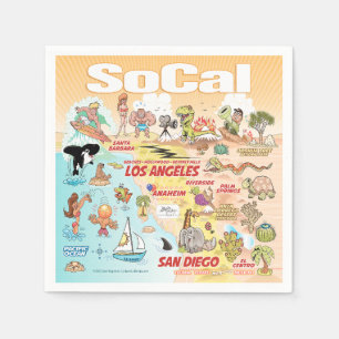 Serviette En Papier Sunny SoCal