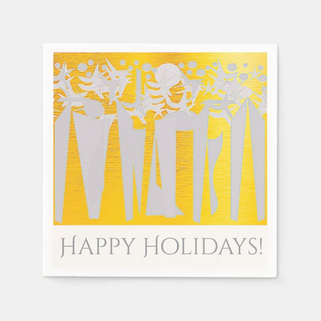 SERVIETTE EN PAPIER SUNS! SUNSHINE! HOLIDAYS IN CENTRAL PARK! :) (Devant)