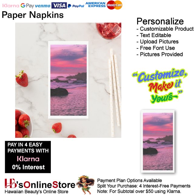 Serviette En Papier Sunset Beach Guest Towel Papier serviette serviett (Sunset Beach Tables Kitchen Restaurant Decor Paper Guest Towels 16.)