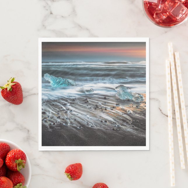 Serviette En Papier Sunset Beach Standard Luncheon Paper Napkins 29 (En situation)