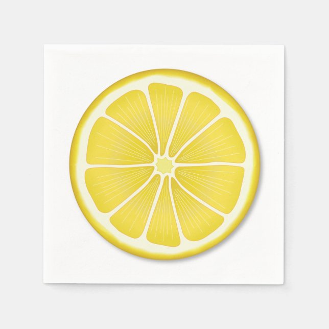 Serviette En Papier Sunshine Party Lemon (Devant)