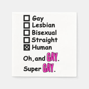 Serviette En Papier Super Gay