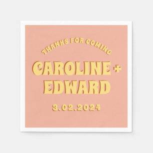 Serviette En Papier Super Gras Vert Jaune Rouge Funky