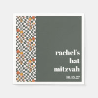 Super Retro Green Champignons Bat mitzvah personna
