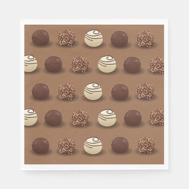 Serviette En Papier Super Sweet Chocolat fête d'anniversaire (Devant)