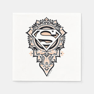Serviette En Papier Supergirl Mandala Graphic