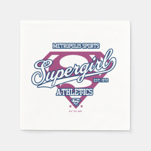 Serviette En Papier Supergirl Metropolis Sports Athletics Graphic