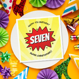 Serviette En Papier Superhero Comic Book N'importe quel âge Anniversai