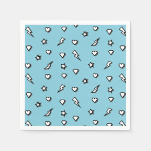 Serviette En Papier Superhero Comic Motif Anniversaire Papier Napkin