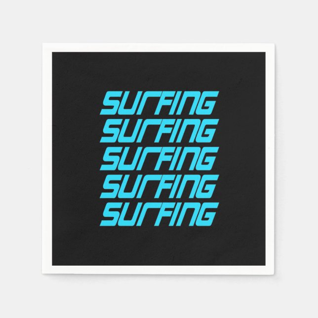 Serviette En Papier Surf (Devant)